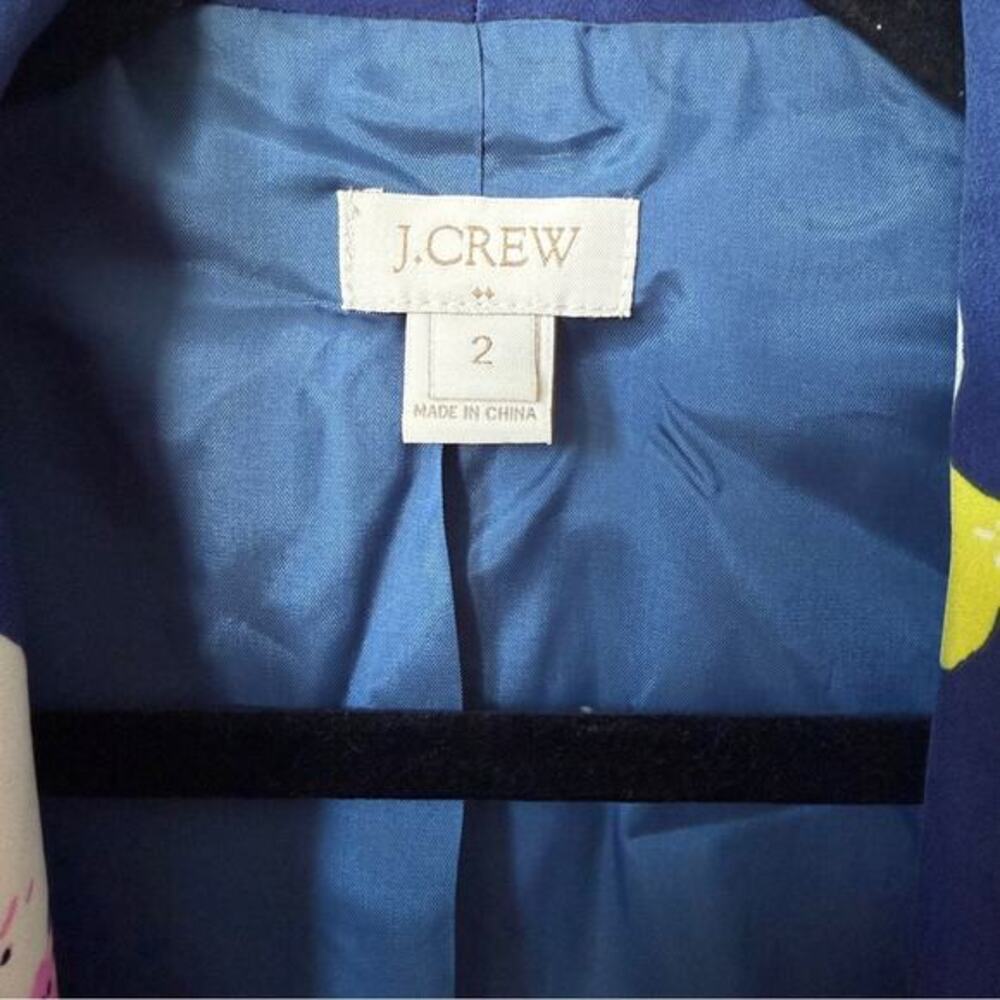 J. Crew Navy‎ and Pink Floral Blazer size 2 - Picture 6 of 6